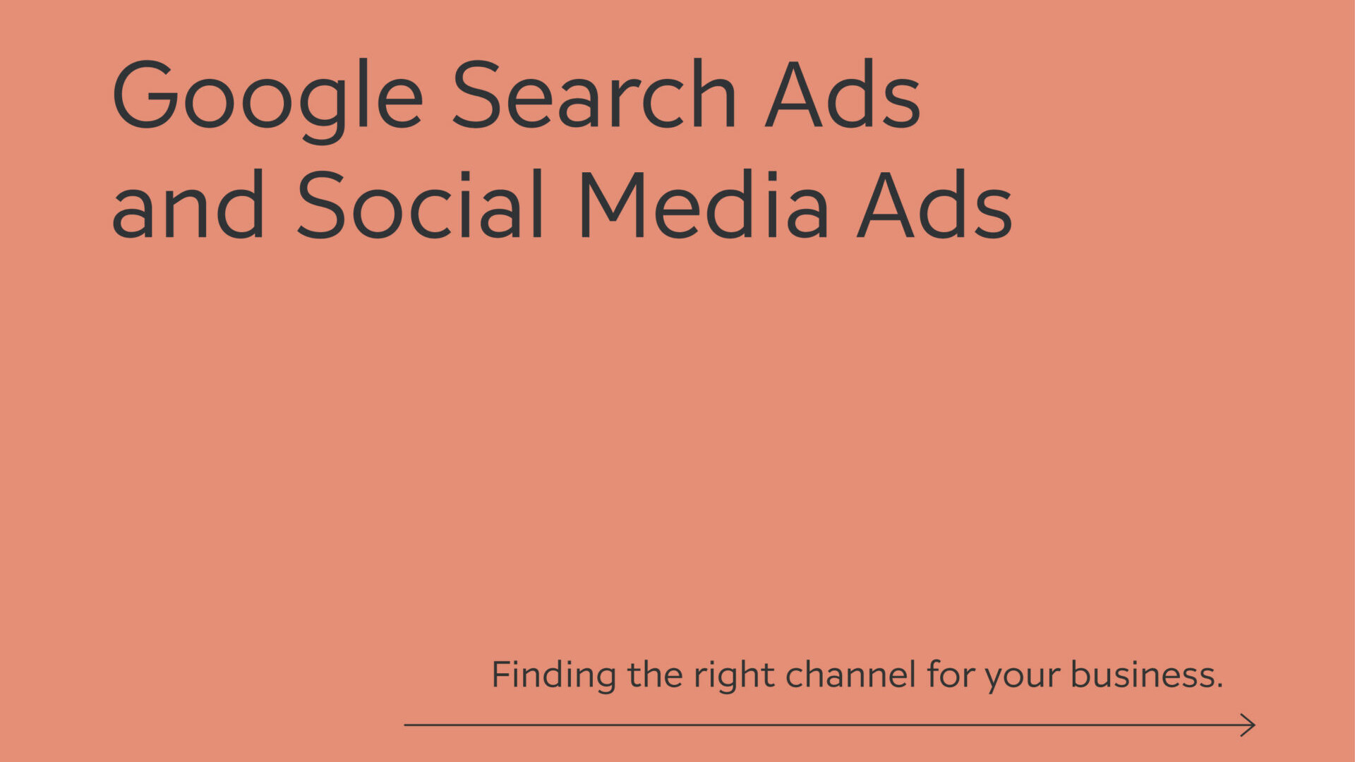 Google search ads vs social media ads